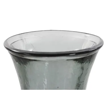 Wazon arabski z recyklowanego szkła dymnego Ø 25x99 cm (WYPRODUKOWANY W HISZPANII)